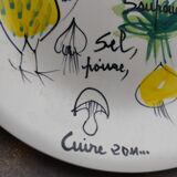 Assiette ancienne de Lili Voltz 1950 - 1960
