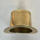 Champagne cooler shaped like a brass top hat.