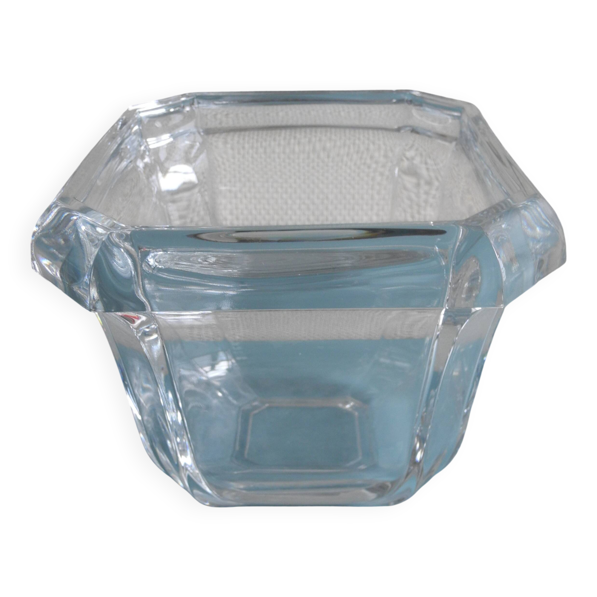 Antique vase cache pot vintage crystal decorative french crystal flower pot