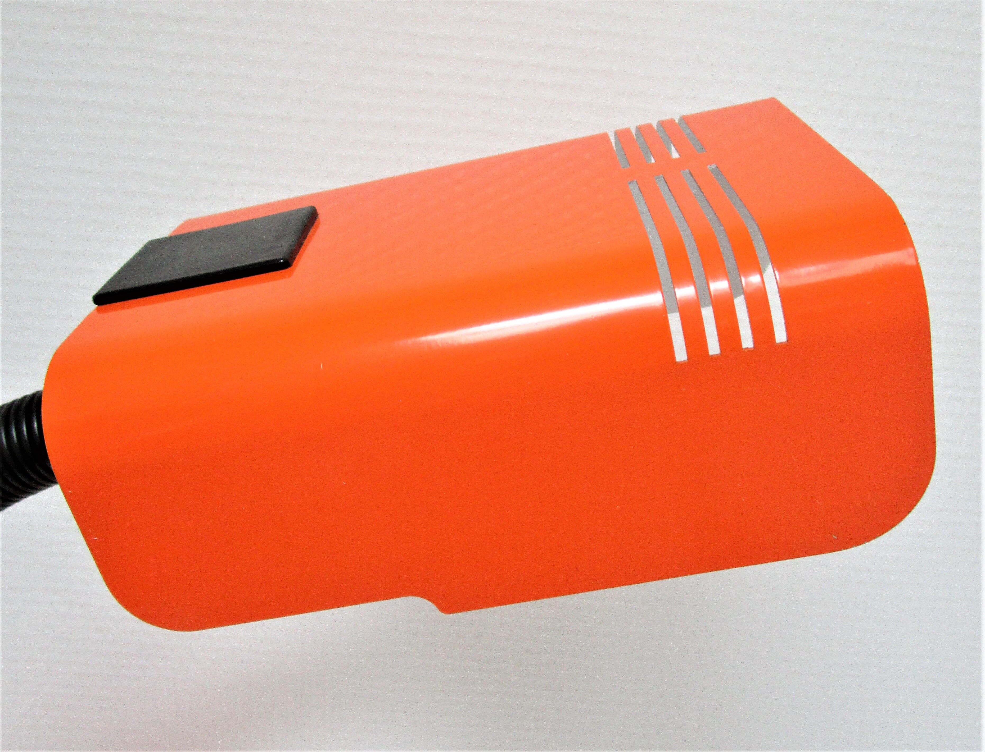 Office lamp targetti sankey metal orange vintage 70s