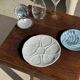 Set of 4 oyster plates Limoges France D25