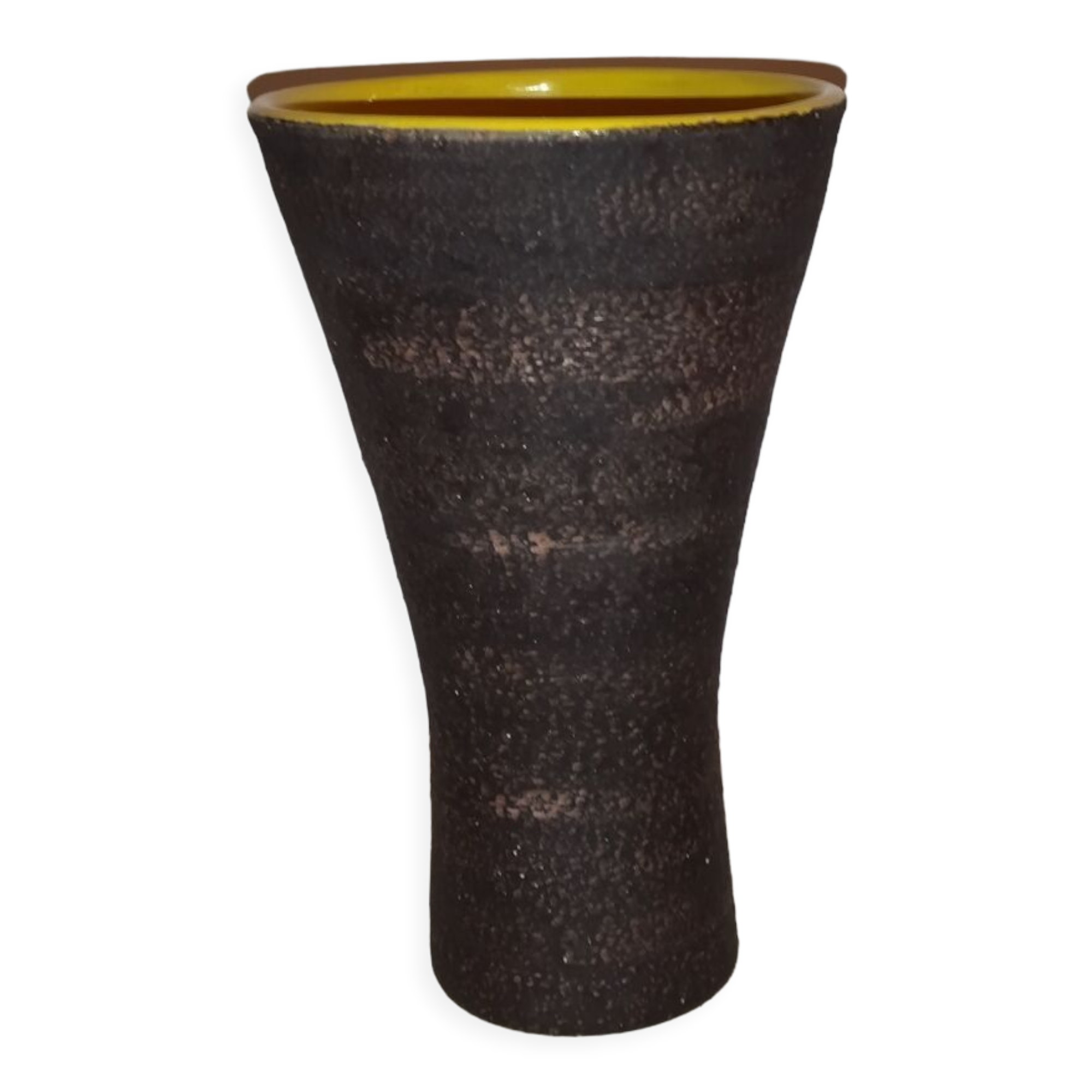 Ceramic diabolo vase 50s