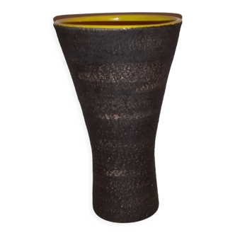 Ceramic diabolo vase 50s