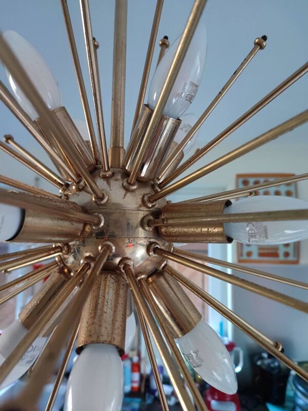 Lustre de crystal Val Saint Lambert