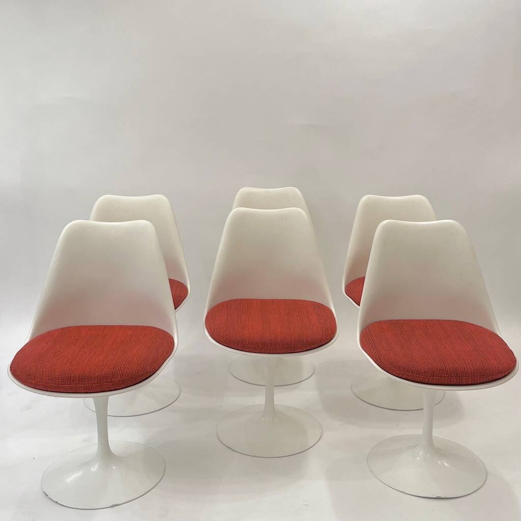 6 chaises pivotante Knoll Eero Saarinen vers 1970