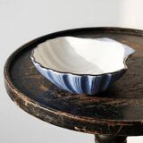 Large shell-shaped ceramic trinket dish, vintage 80s Christian Dior.