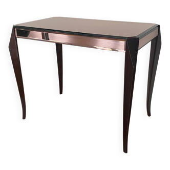 Table basse à miroirs biseautés