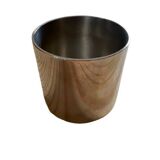 Orly egg cup in silver metal from the christofle brand