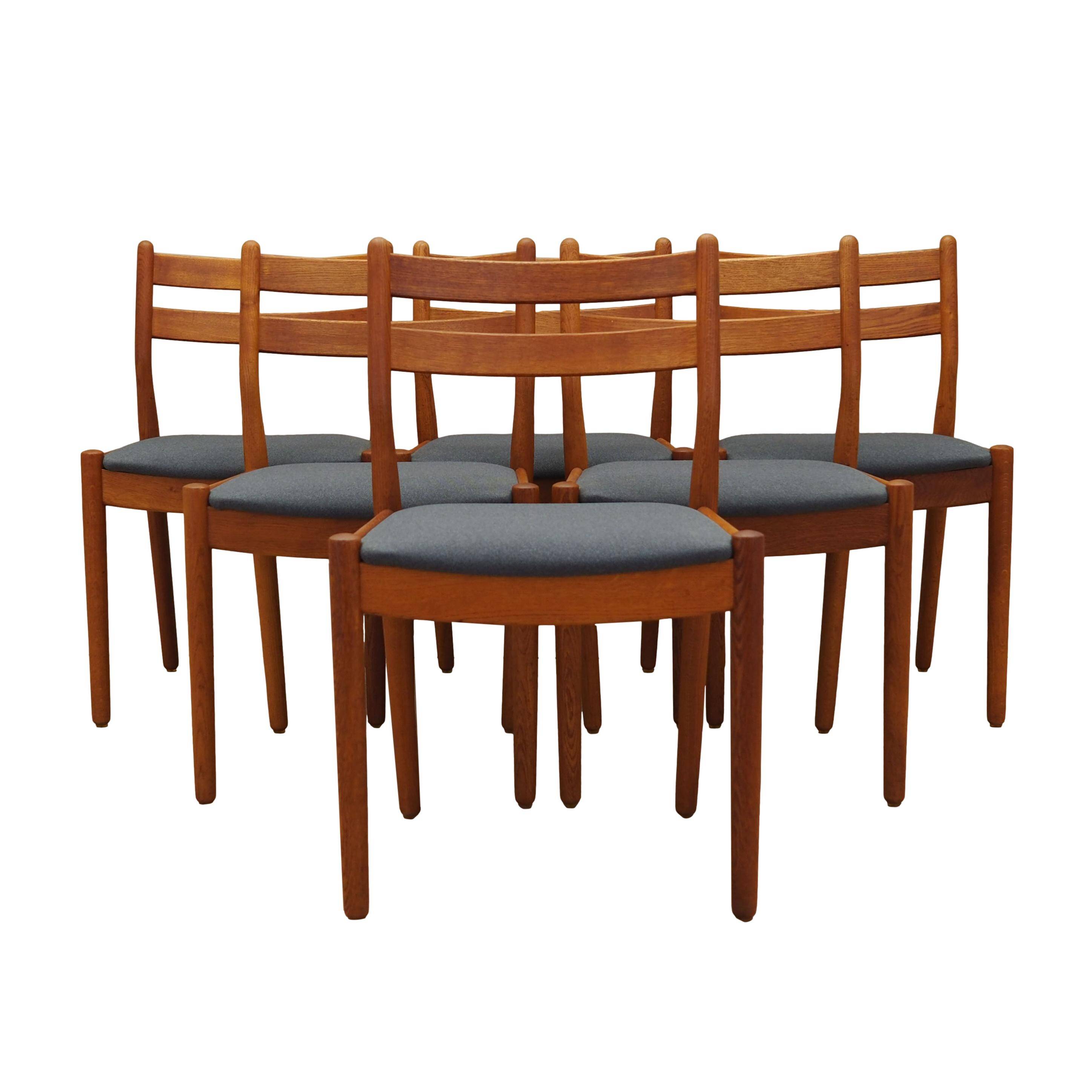 Set of six teak chairs, Danish design, 1970s, designer: Poul M. Volther