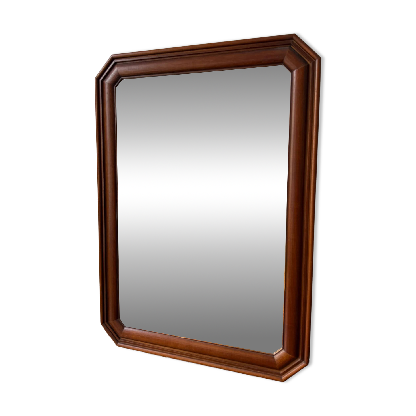 Antique wooden framed mirror