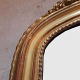 Golden mirror with pediment XIXth