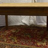 Solid wood farmhouse table of 127 cm