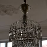 Vintage chandelier entirely made of crystal