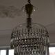 Lustre vintage entièrement en cristal