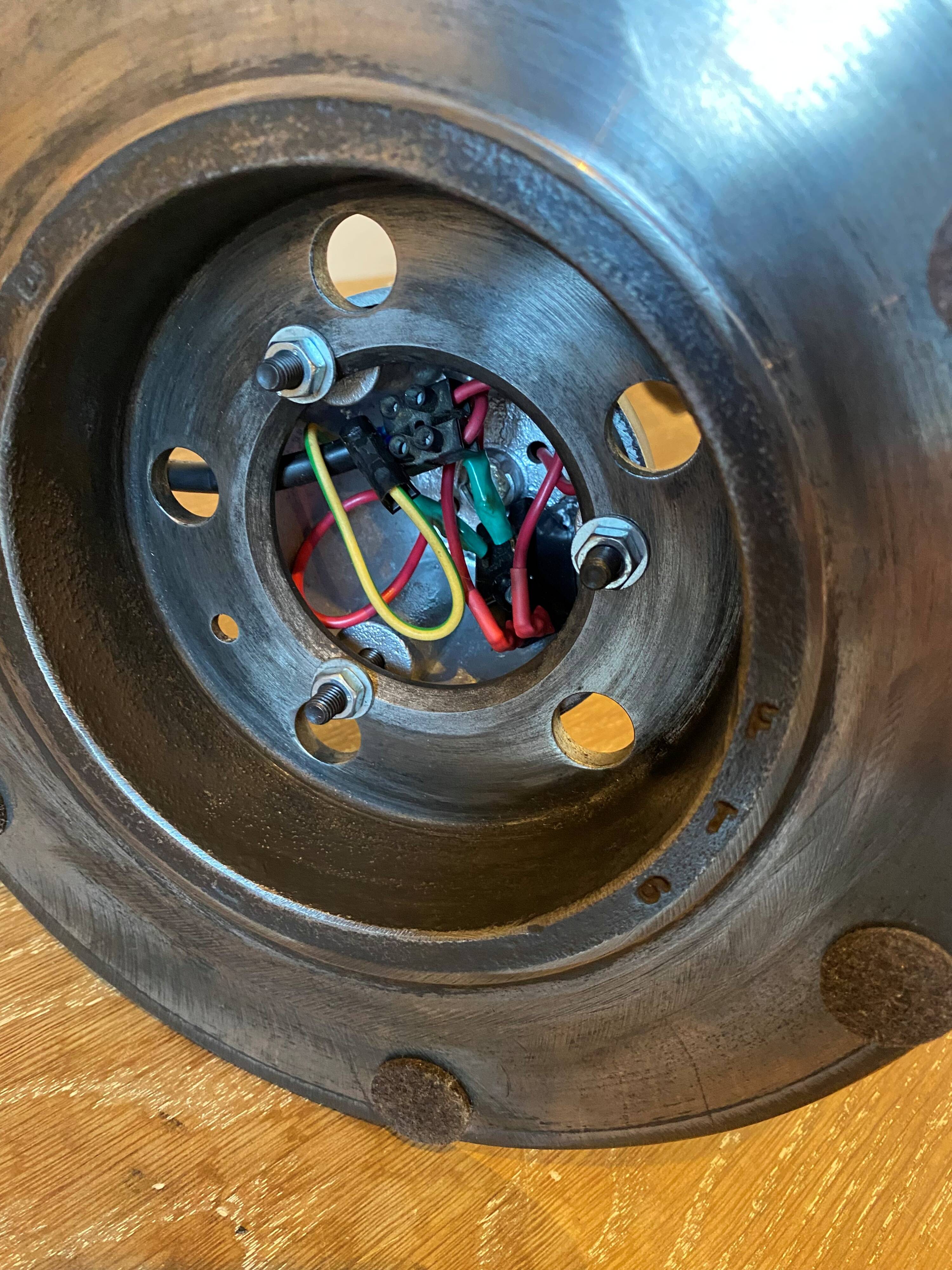 Jieldé lamp 2 arms 40+25cm industrial graphite Jean Louis Domecq 1950