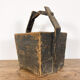 Antique wooden harvest bucket high