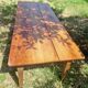 Old farmhouse table in cherry wood 204 x 81 cm