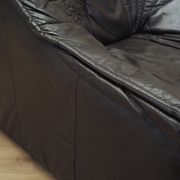 Leather armchair, Italian design, 1960s, production: Italy