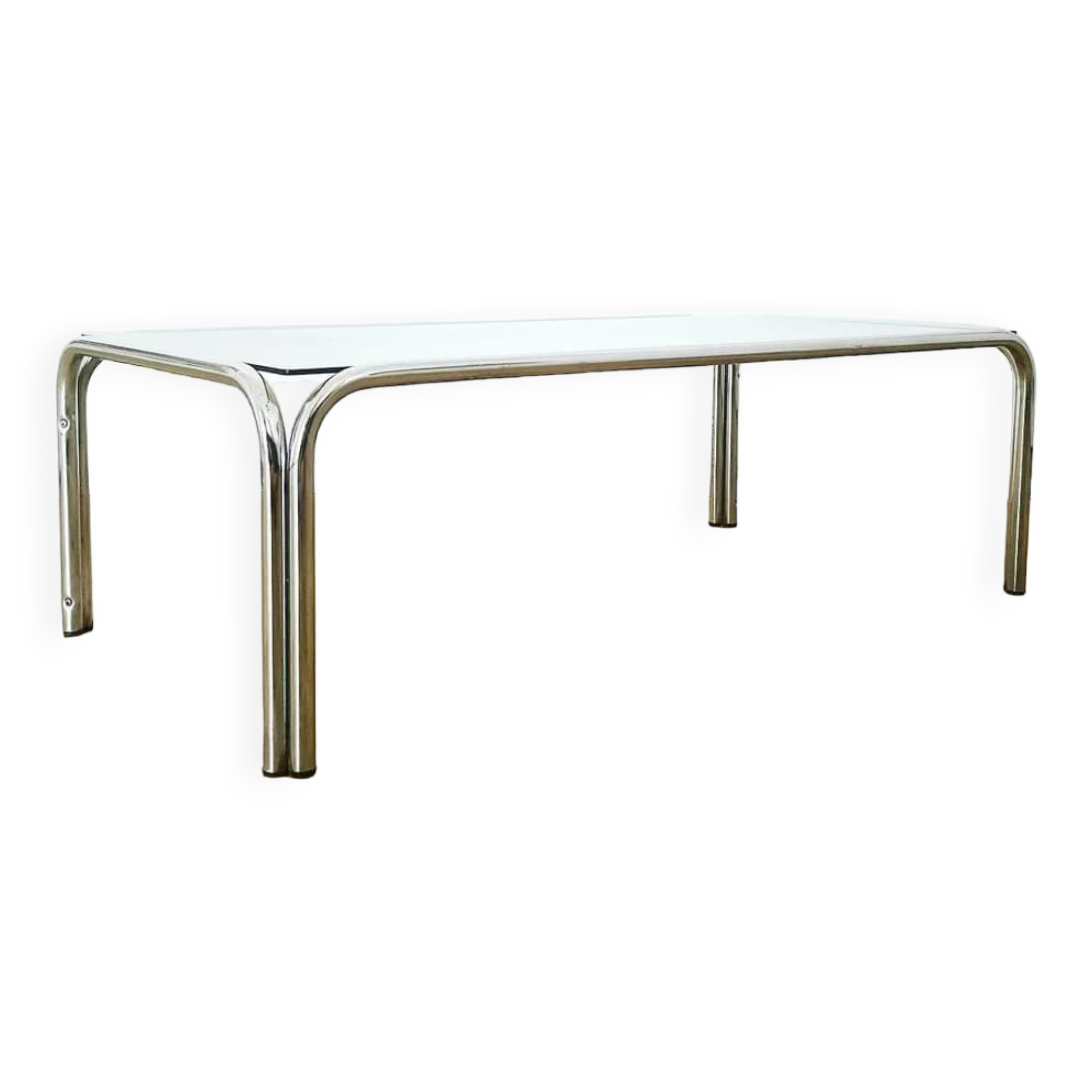 Coffee table 70 in smoked glass