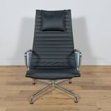 Eames Alu Group EA124 & EA125 Lounge Chair & Ottoman by Charles & Ray Eames for Vitra, 1980s.