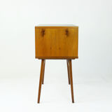 Midcentury showcase in walnut & glass, Drevovyroba Czechoslovakia 1969