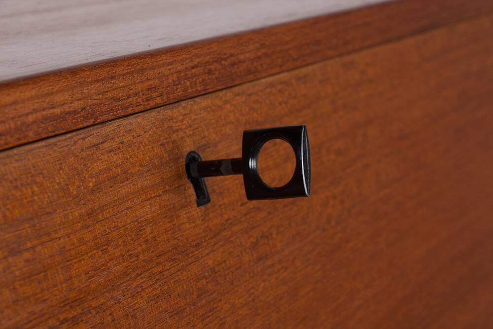 Danish Teak Secretary Desk Model 37 by Arne Wahl Iversen for Vinde Mobelfabrik 1960.