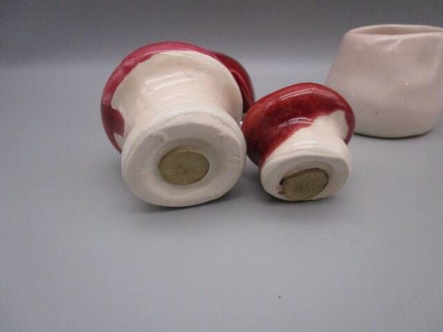 Vintage ceramic condiment service - mushrooms