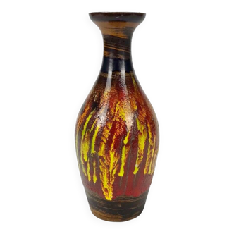 Flamed Saint-Clément vase with fine neckline