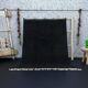 Simple black handmade wool rug 250cm x 150cm