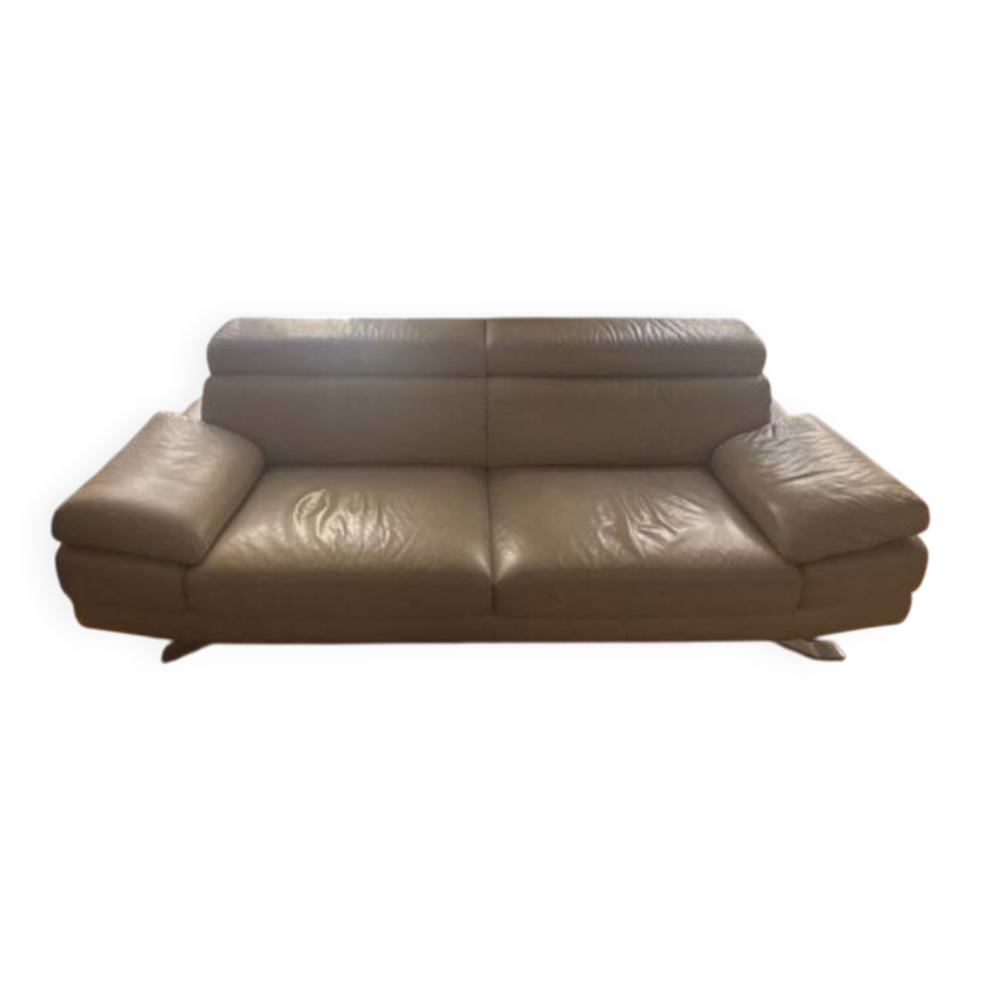 3-seater leather sofa Poltrona Frau