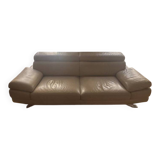 3-seater leather sofa Poltrona Frau