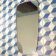 Vintage free-form mirror 31X64.5cm