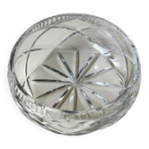 Cup/Centerpiece/Fruit bowl in cut Saint Louis crystal. Signed Cristal St-Louis France. Diam. 18.5cm