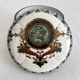 Antique Gien earthenware candy box with Renaissance decor