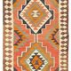 Turkish Handwoven Vintage Herki Kilim 100 cm x 345 cm