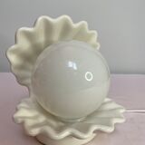 Vintage white shell lamp