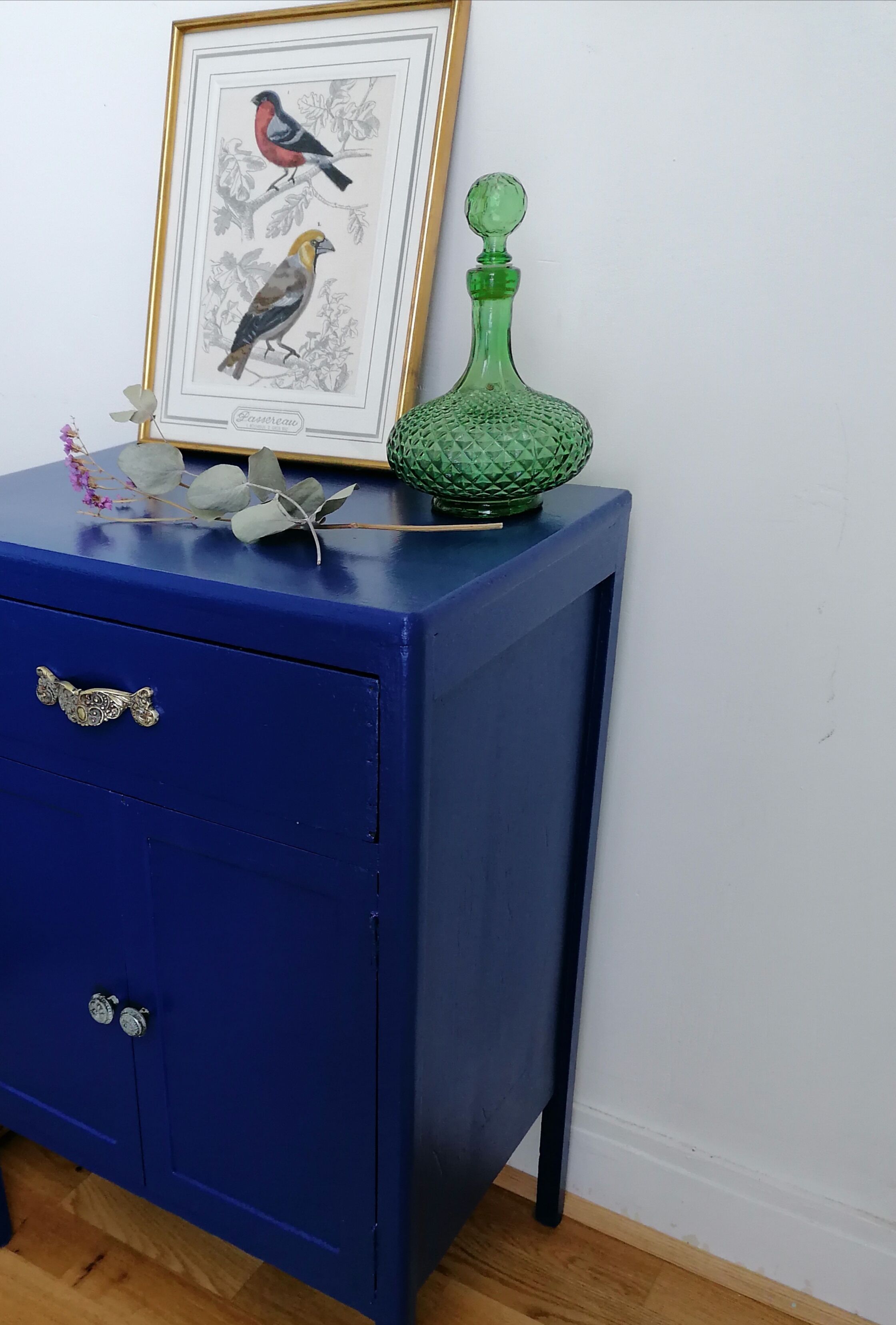Beautiful old glass carafe