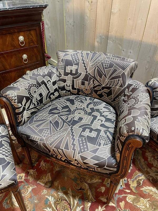 Salon Art Déco style Louis XVI Canapé - Fauteuils - Chaises