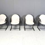 Postmodern dining chairs, 1980s
