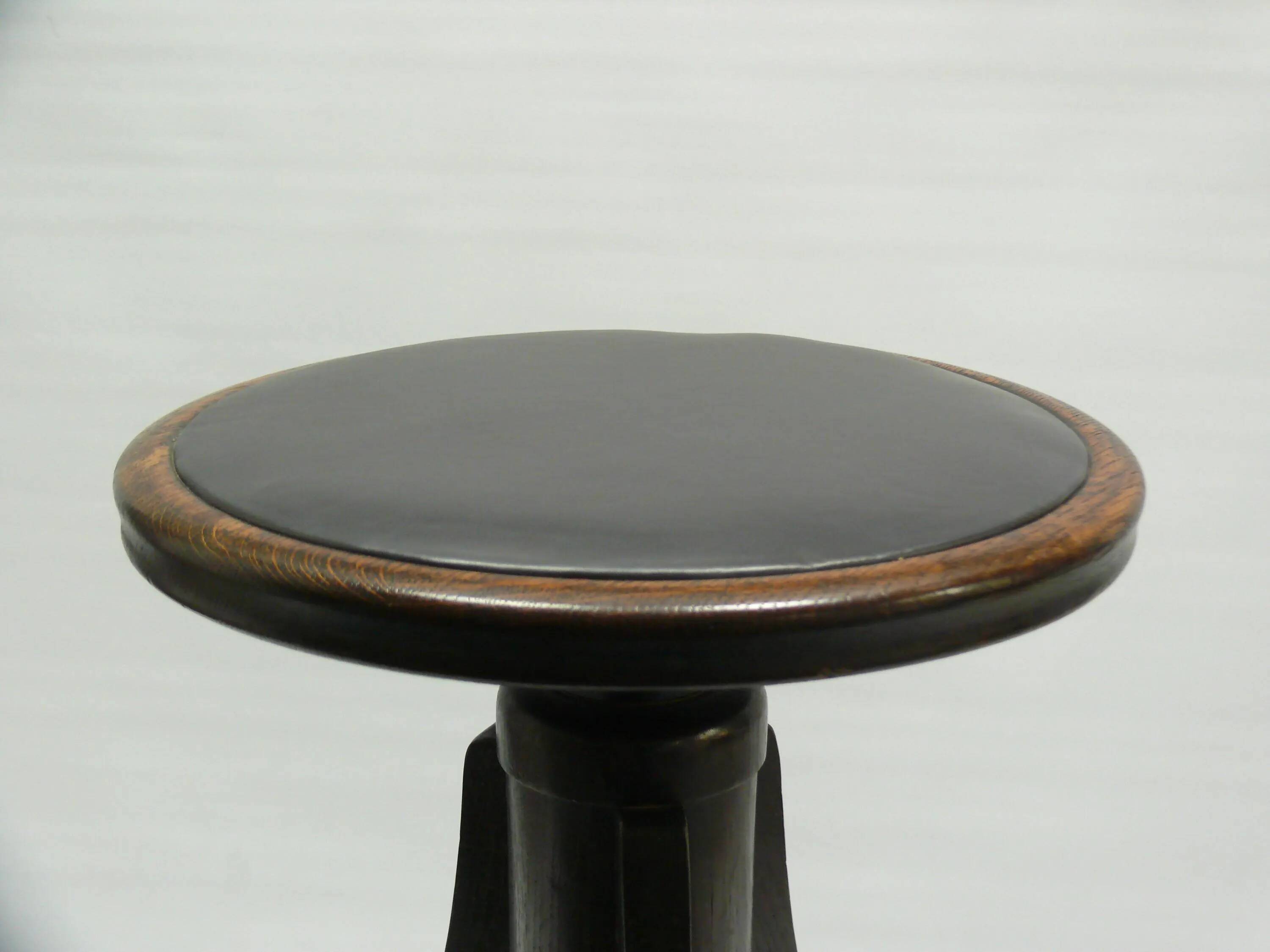 Art Nouveau piano stool, swivel stool, stool - after 1920