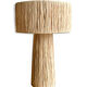 Minimalist rattan bedside lamp size L