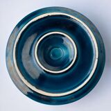 Manises blue ceramic ashtray, Spain, 1970s