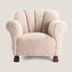 Lounge chair with lion claw feet