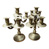Paire de chandeliers 5 bobéches