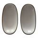 Set of two Limoges porcelain dishes by Bernardaud.