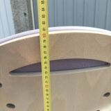 Old armchair heater wood beech design