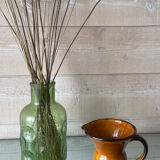 Glazed ceramic pitcher
