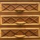 Rattan wardrobe with tapered legs from the 1960s.