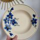 Hamage & Moulin des Loups Earthenware Deep Plate, Blue Flowers