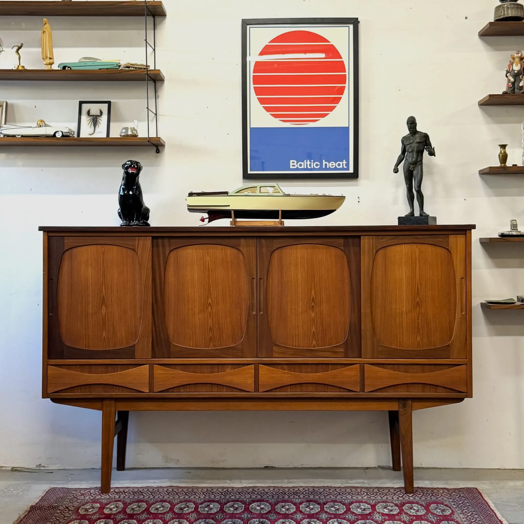 Teak sideboard, Denmark, 1960s/70s, vintage, mid-century modern